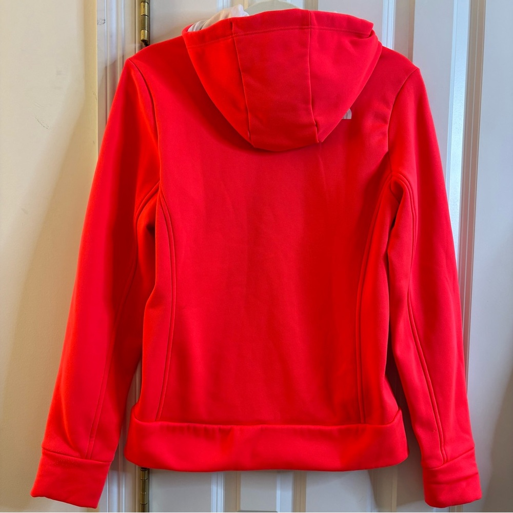 The North Face Mezzaluna Hoodie Jacket Impact Orange Full Zip small pockets - Picture 4 of 8